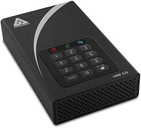 Apricorn 2TB Aegis Padlock DT 256-Bit Encrypted USB 3.0 Hard Drive (ADT-3PL256-2000