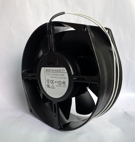 W2S130-AA25-77 AC115V 40W 17255 172mm 2-wire all-metal high temperature cooling fan