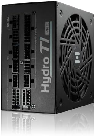 FSP Hydro Ti PRO 1000W Power Supply, 80 Plus Titanium, ATX3.1/PCIe 5.1, Full Modular, 10 Year Warranty (HTI-1000M-GEN5