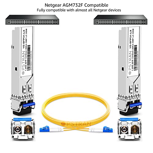 1000BASE-SX SFP Optical Transceiver Module Compatible with HPE Aruba J4858D J4858DCM JL745A Q8N53A ProCurve J4858C J4858B J4858A 850nm 550m DDM Duplex LC MMF 10pcs/Pack