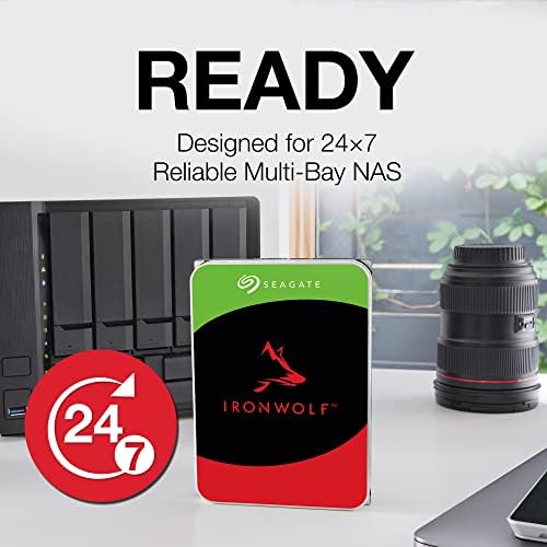 Seagate IronWolf Pro 24TB Enterprise NAS Internal HDD Hard Drive – CMR 3.5 Inch SATA 6Gb/s 7200 RPM 512MB Cache for RAID Network Attached Storage, Rescue Services (ST24000NT002