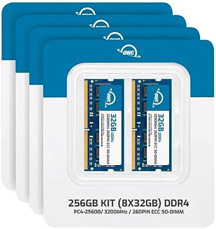 64GB (2x32GB DDR4 3200MHz PC4-25600 CL22 2RX8 ECC Unbuffered SODIMM 1.2V 260-pin Laptop Memory RAM