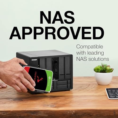 Seagate IronWolf Pro, 16 TB, Enterprise NAS Internal HDD –CMR 3.5 Inch, SATA 6 Gb/s, 7,200 RPM, 256 MB Cache for RAID Network Attached Storage (ST16000NT001