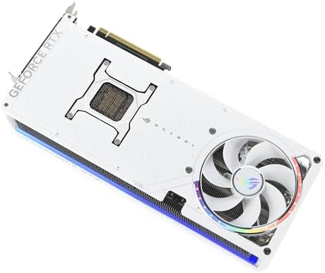 ASUS ROG Astral GeForce RTX 5090 White OC Edition Gaming Graphics Card (PCIe 5.0, 32GB GDDR7, HDMI/DP 2.1, 3.8-slot, 4fan design, Axial-tech fans, patented vapor chamber, Phase-change GPU thermal pad