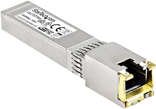 StarTech.com Cisco SFP-GE-T Compatible - Gigabit SFP - 10/100/1000 Mbps - RJ45 Port - 1000Base-T - Copper SFP - GBIC Module