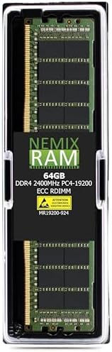 NEMIX RAM 16GB (2X8GB DDR4 2400MHZ PC4-19200 1Rx4 1.2V CL17 288-PIN ECC RDIMM KIT Registered Server Memory Compatible with Dell PowerEdge FC830 Server