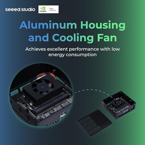 NVIDIA Jetson Orin NX 16GB Edge AI Device - reComputer J4012, 4xUSB 3.2, M.2 Key E & Key M Slot, Pre-Installed Jetpack System with NVIDIA Jetpack on 128GB NVMe SSD