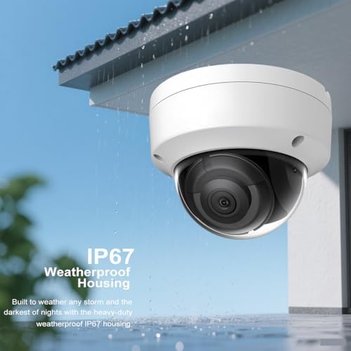 DS-2CD2183G2-I 4K 8MP AcuSense Vandal Fixed Dome POE IP Camera Outdoor, 2.8mm Wide Angle, 3-Axis, WDR, IP67, IK10
