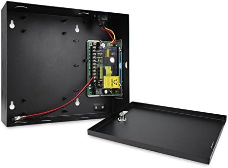 MENGQI-CONTROL 4 Doors Access Control System Core Control Components Metal 5A 110V-240V Power Supply Box and 4 Doors TCP/IP Access Control Panel Wiegand Controller,Computer Based Software,Remote Open