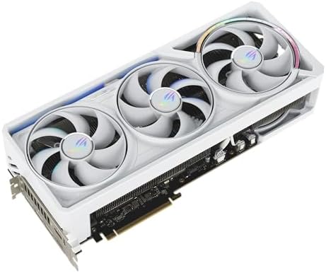 ASUS ROG Astral GeForce RTX 5090 White OC Edition Gaming Graphics Card (PCIe 5.0, 32GB GDDR7, HDMI/DP 2.1, 3.8-slot, 4fan design, Axial-tech fans, patented vapor chamber, Phase-change GPU thermal pad