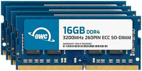 64GB (2x32GB DDR4 3200MHz PC4-25600 CL22 2RX8 ECC Unbuffered SODIMM 1.2V 260-pin Laptop Memory RAM