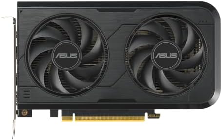 ASUS Dual NVIDIA GeForce RTX 3050 6GB OC Edition Gaming Graphics Card - PCIe 4.0, 6GB GDDR6 Memory, HDMI 2.1, DisplayPort 1.4a, 2-Slot Design, Axial-tech Fan Design, 0dB Technology, Steel Bracket