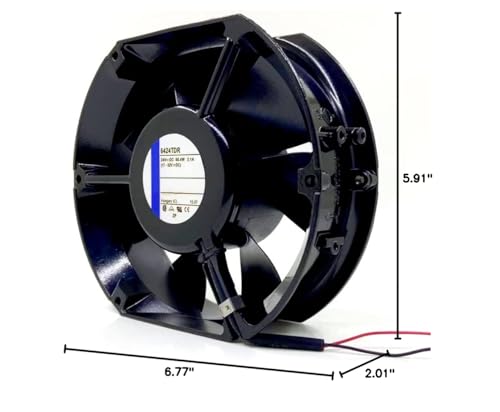 6424TDR 24VDC 50.4W 2.1A 172X150X51mm 2-Wire 17251mm Cooling Fan