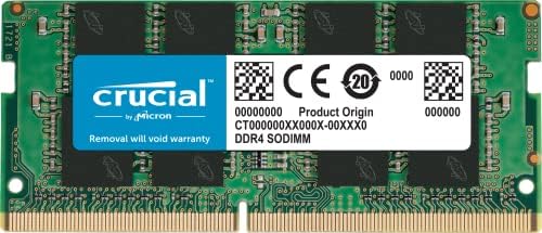 Crucial 8GB DDR4 RAM 3200MHz (PC4-25600, Downclockable to 2933/2666MHz Laptop Memory, SODIMM 260-Pin CL22, Compatible with 13th Gen Intel Core and AMD Ryzen 7000 - CT8G4SFRA32A