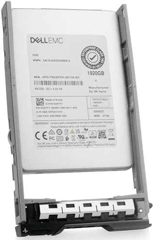 Dell 1.92TB SATA 6Gb/s 3D TLC 2.5in PowerEdge Enterprise Mixed-Use SSD for: R630, R730, R730xd, R620, R830, R720, R720xd, R610, R710, R720, R920, R210, R410, R710, R815 400-BDVR G13