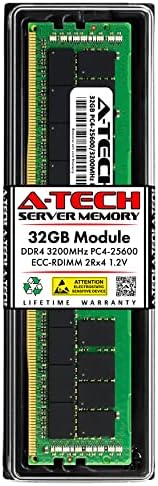 A-Tech 32GB RAM for Dell PowerEdge R650, T550 | DDR4 3200MHz PC4-25600 ECC RDIMM 2Rx4 Registered Server Memory Upgrade