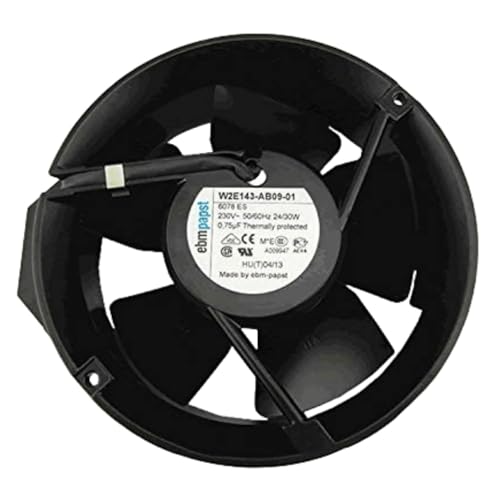 for W2E143-AB09-01 6078ES 230V 24/30W 172MM - 0.75uF 17251 17CM 2-PIN Cooling Fan 172X172X51MM