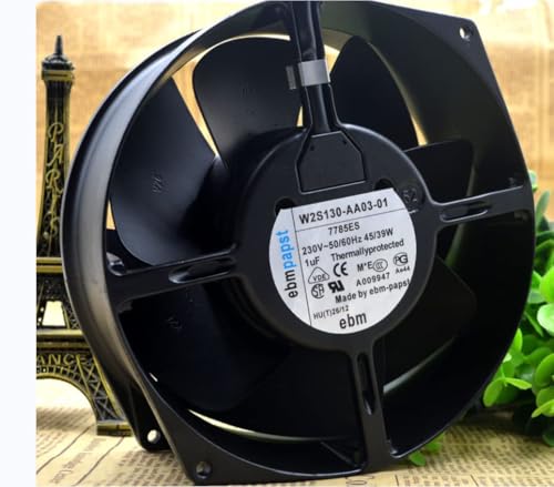 W2S130-AA03-01 172X150X55mm 230V 45/39W 50/60Hz 2800RPM 191.3CFM 2-Wire Cooling Fan