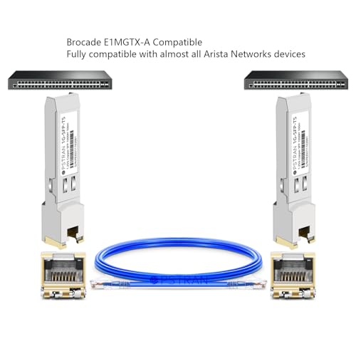 1000BASE-SX SFP Optical Transceiver Module Compatible with HPE Aruba J4858D J4858DCM JL745A Q8N53A ProCurve J4858C J4858B J4858A 850nm 550m DDM Duplex LC MMF 10pcs/Pack