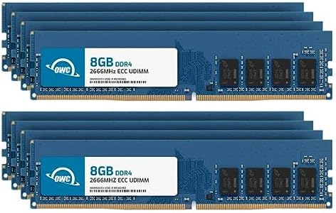 OWC 32GB (2x16GB DDR4 2666MHz PC4-21300 CL19 2RX8 ECC Unbuffered UDIMM 1.2V 288-pin Workstation Server Memory RAM
