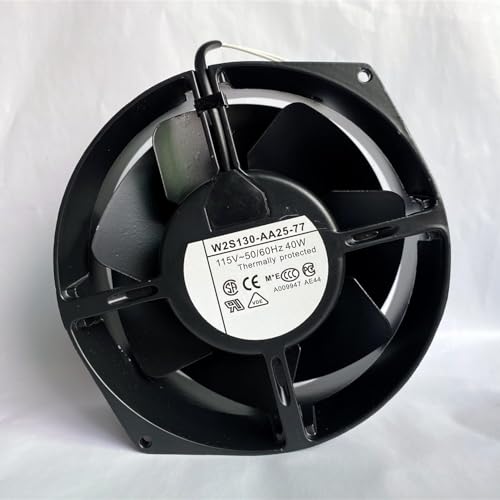 W2S130-AA25-77 AC115V 40W 17255 172mm 2-wire all-metal high temperature cooling fan