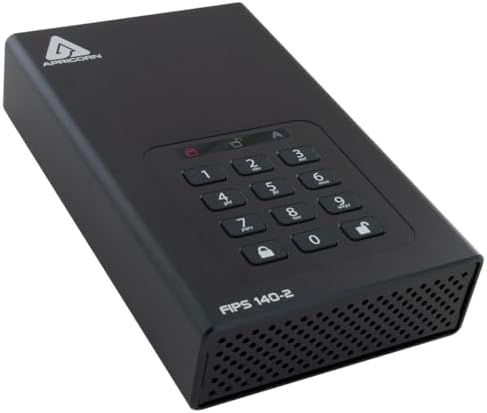 Apricorn 2TB Aegis Padlock DT 256-Bit Encrypted USB 3.0 Hard Drive (ADT-3PL256-2000