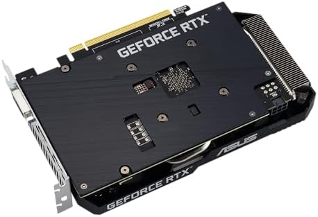 ASUS Dual NVIDIA GeForce RTX 3050 6GB OC Edition Gaming Graphics Card - PCIe 4.0, 6GB GDDR6 Memory, HDMI 2.1, DisplayPort 1.4a, 2-Slot Design, Axial-tech Fan Design, 0dB Technology, Steel Bracket