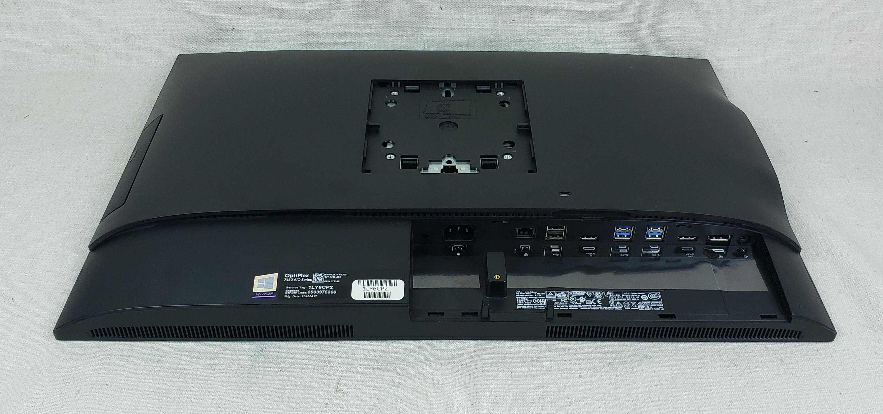 Dell Optiplex 7450 AIO i5-7500 16GB 500GB Windows 10 Pro cracked stands