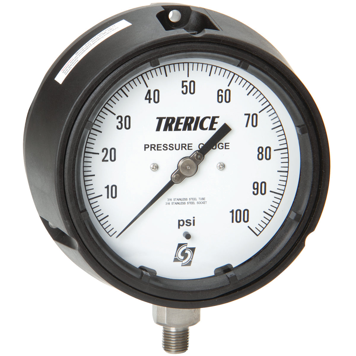 TRERICE - Process Pressure Gauge 450LFSS-45-04-L-A-100