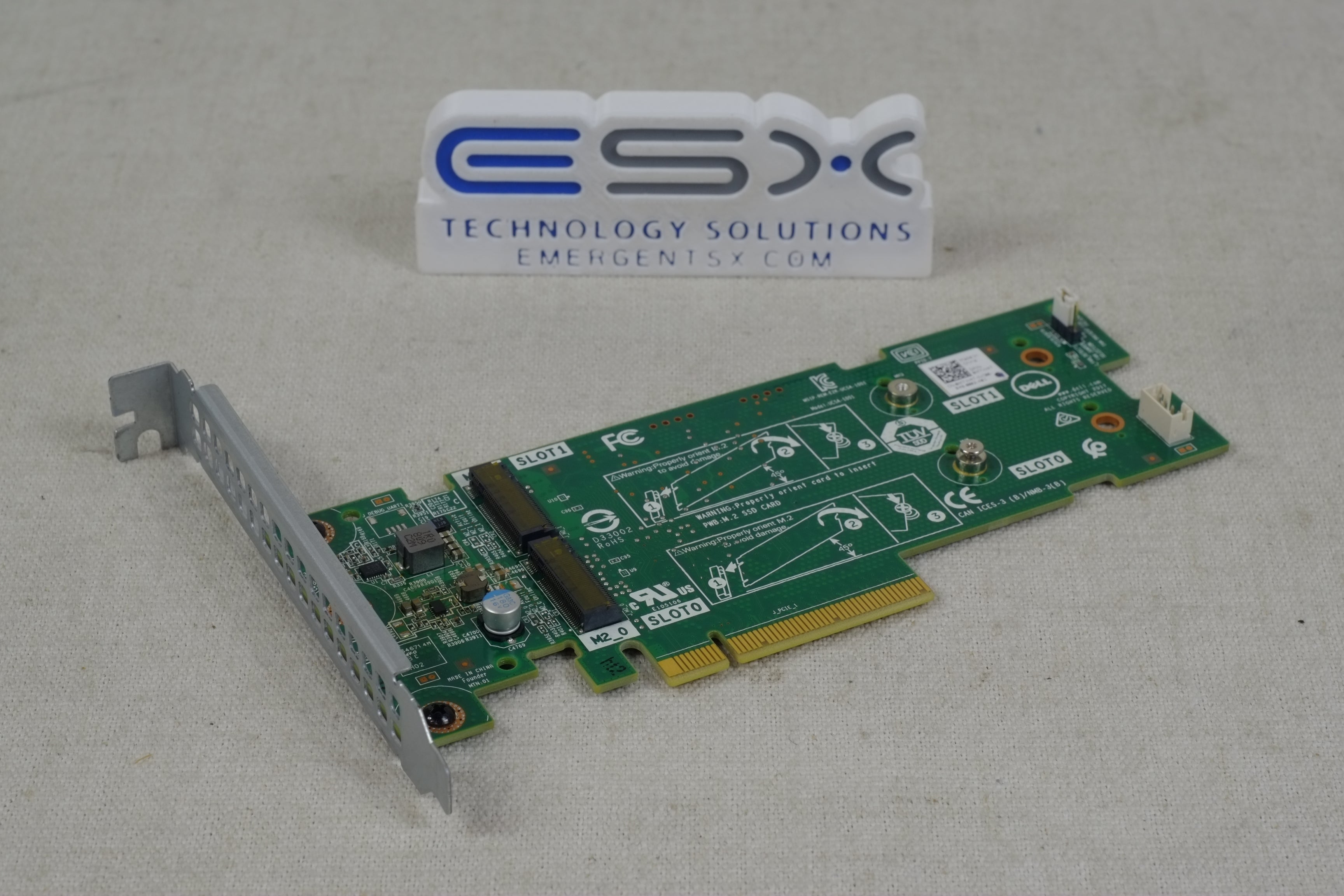 Dell M7W47 BOSS S1 Dual M.2 SATA Boot Adapter PCIe Controller Card Full Height