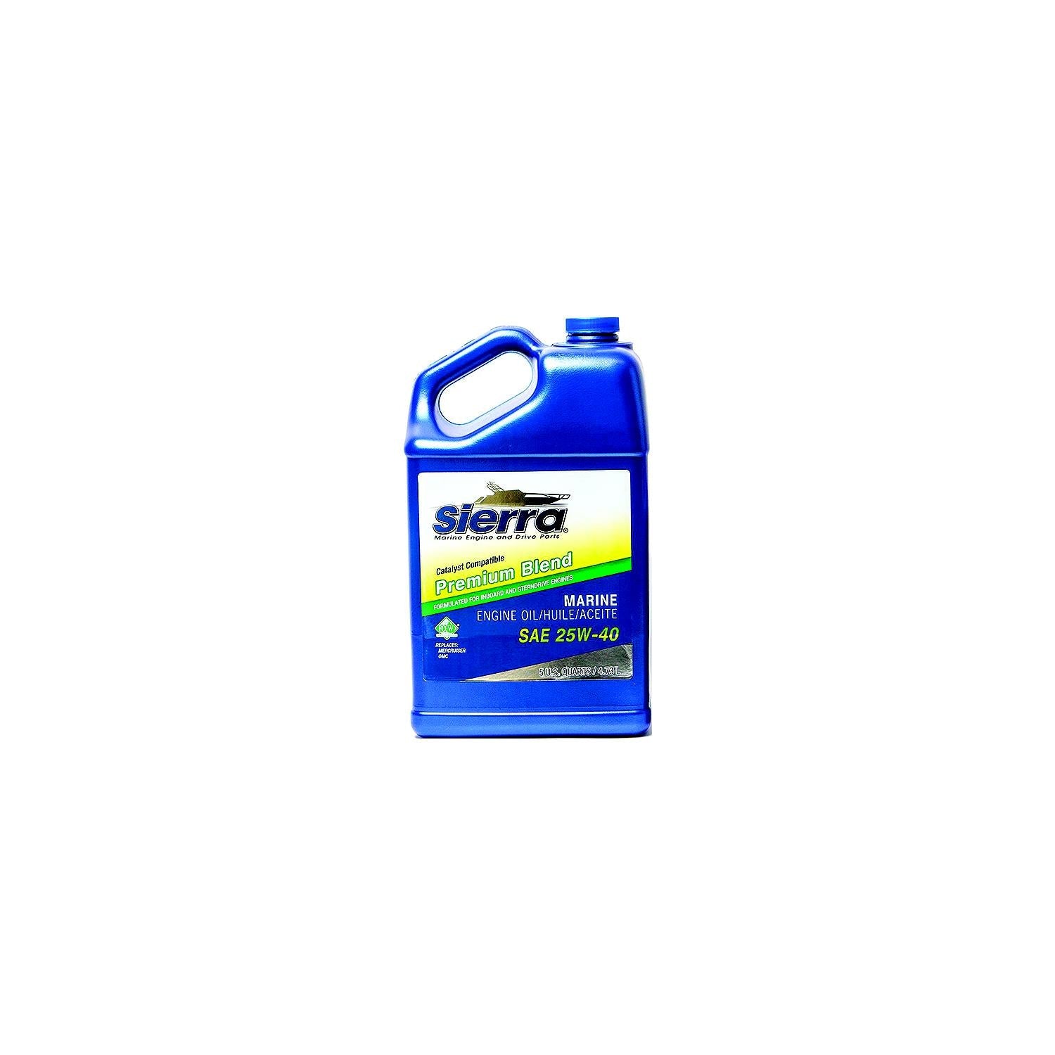 Sierra 18-9400CAT-4 4-Cycle Stern Drive Engine Oil, 25W40 FCW, 5 Qt.