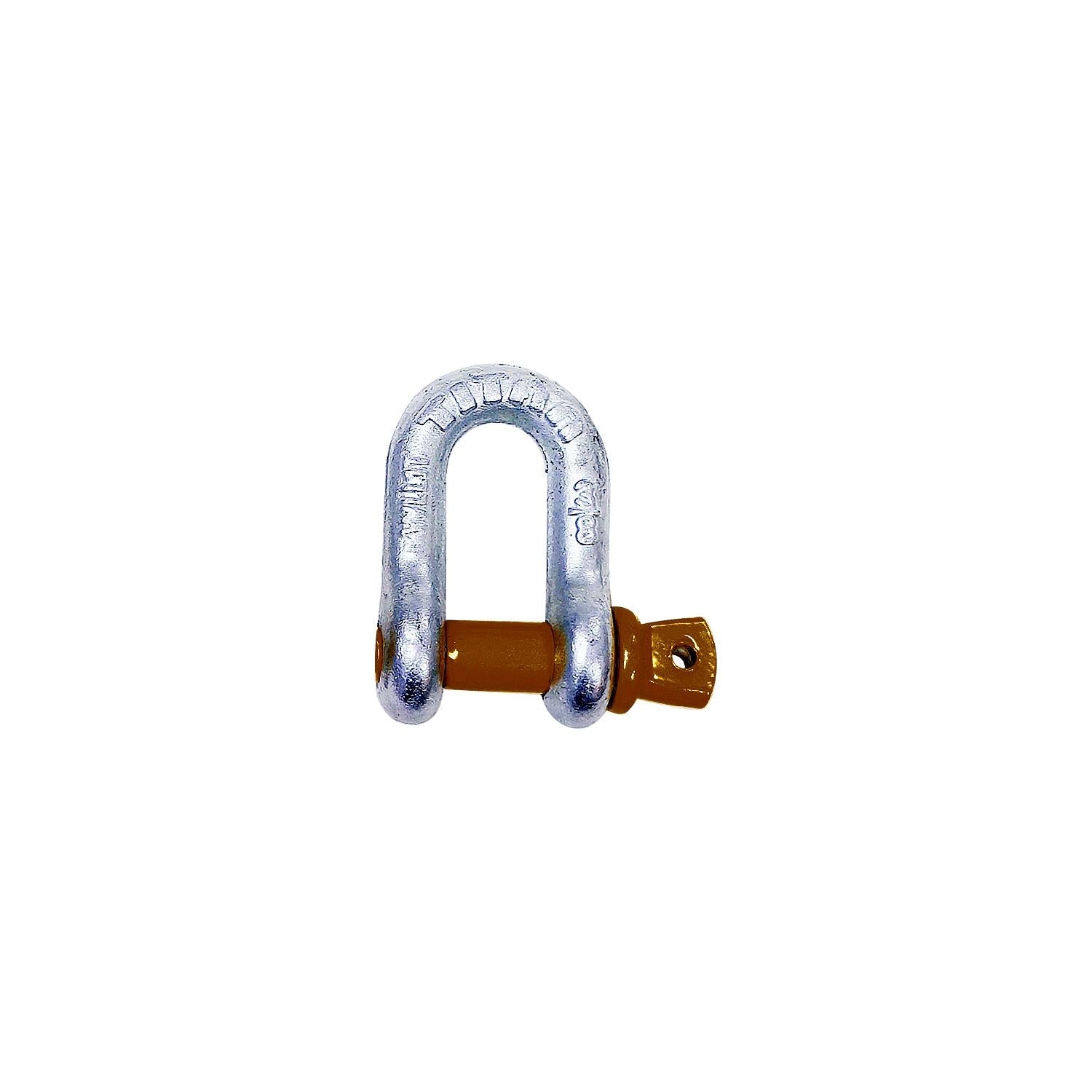 Titan Chain 10319062 Hot Galvanized D Shackle, 1/4"