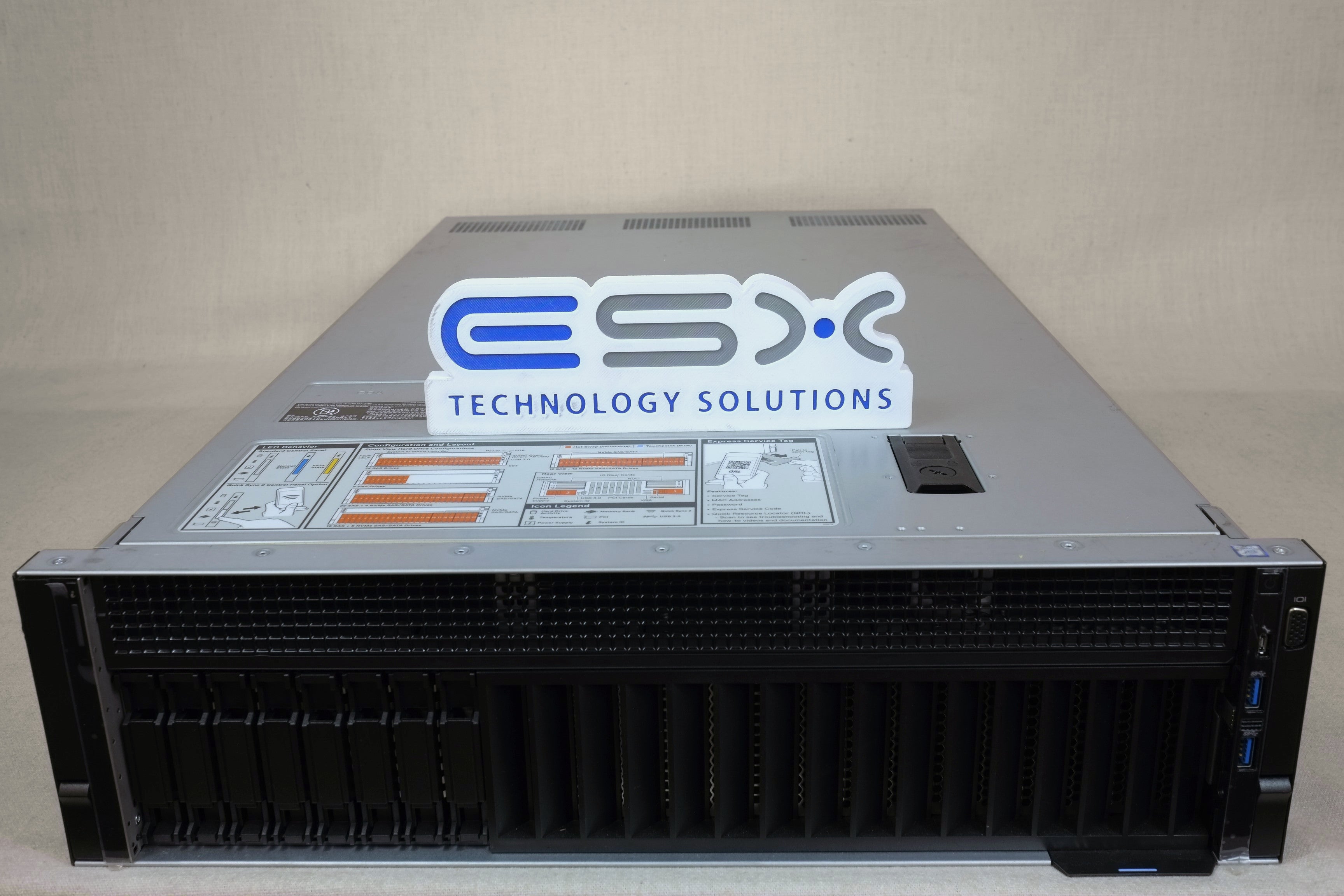 Dell PowerProtect DD9900 8x 2.5” CTO Server – 4x Heatsink, 2x 1600W
