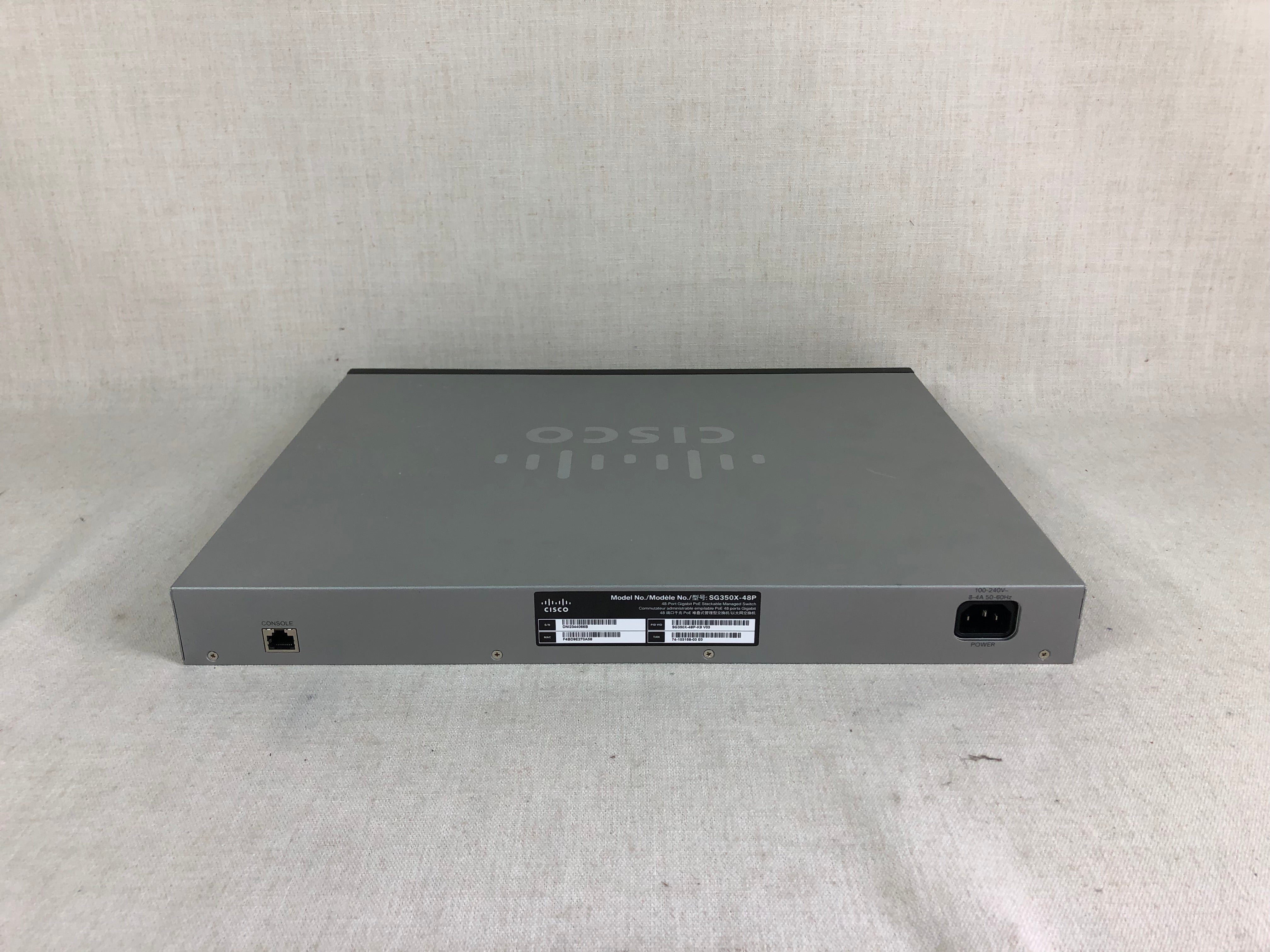 Cisco SG350X-48P-K9 48 Port Gigabit PoE 4x SFP+ Managed Switch – in Cisco box