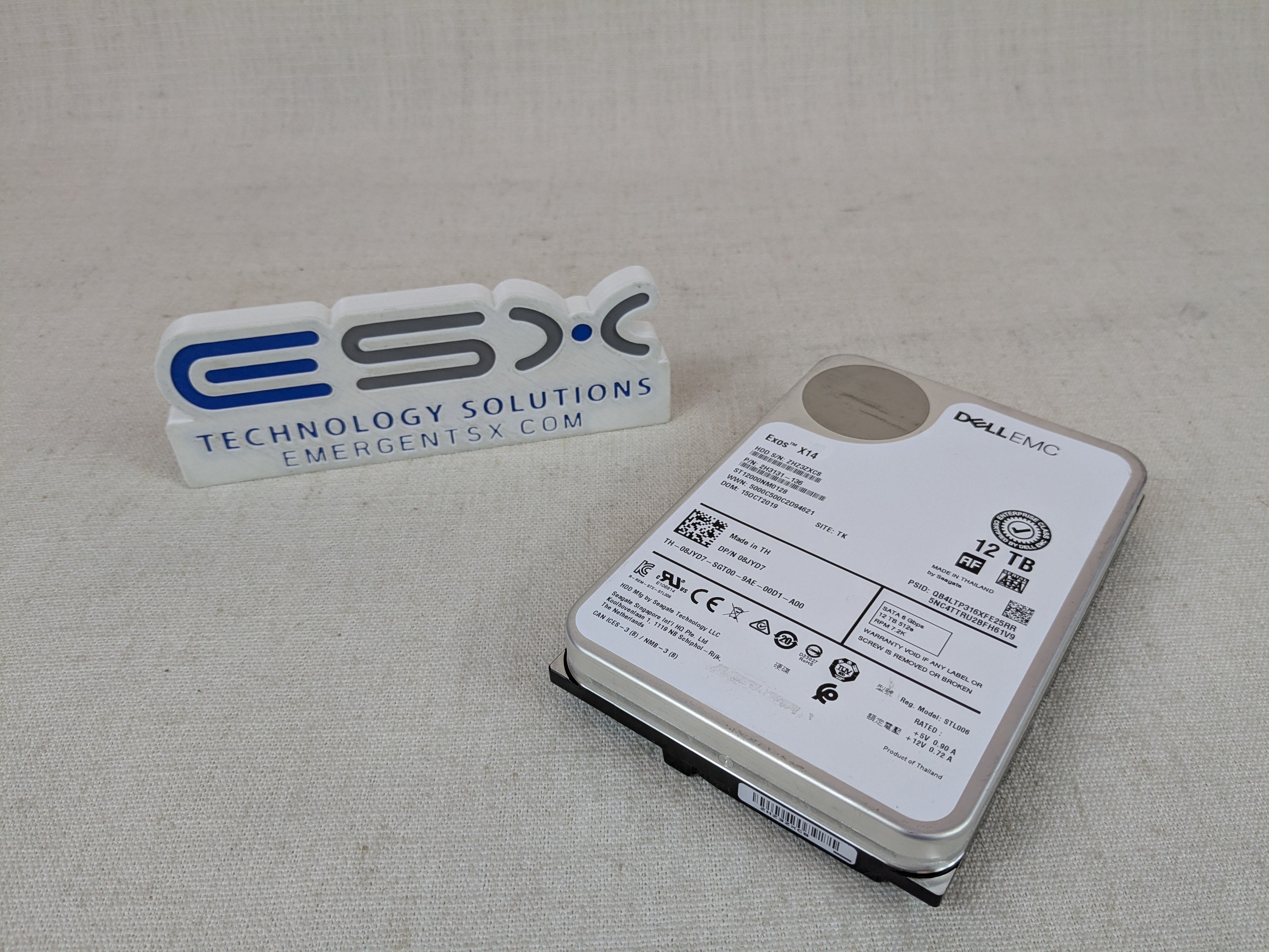Dell 8JYD7 12TB 7.2k 6Gb/s 512e 3.5" SATA Hard Drive ST12000NM0128 No Tray