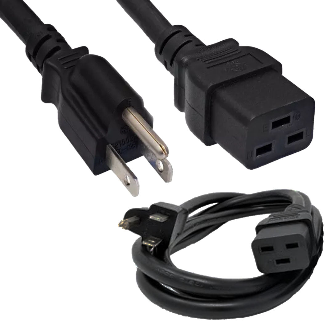 Nema 5-15P to C19 6Ft Power Cable | 29-0548-06