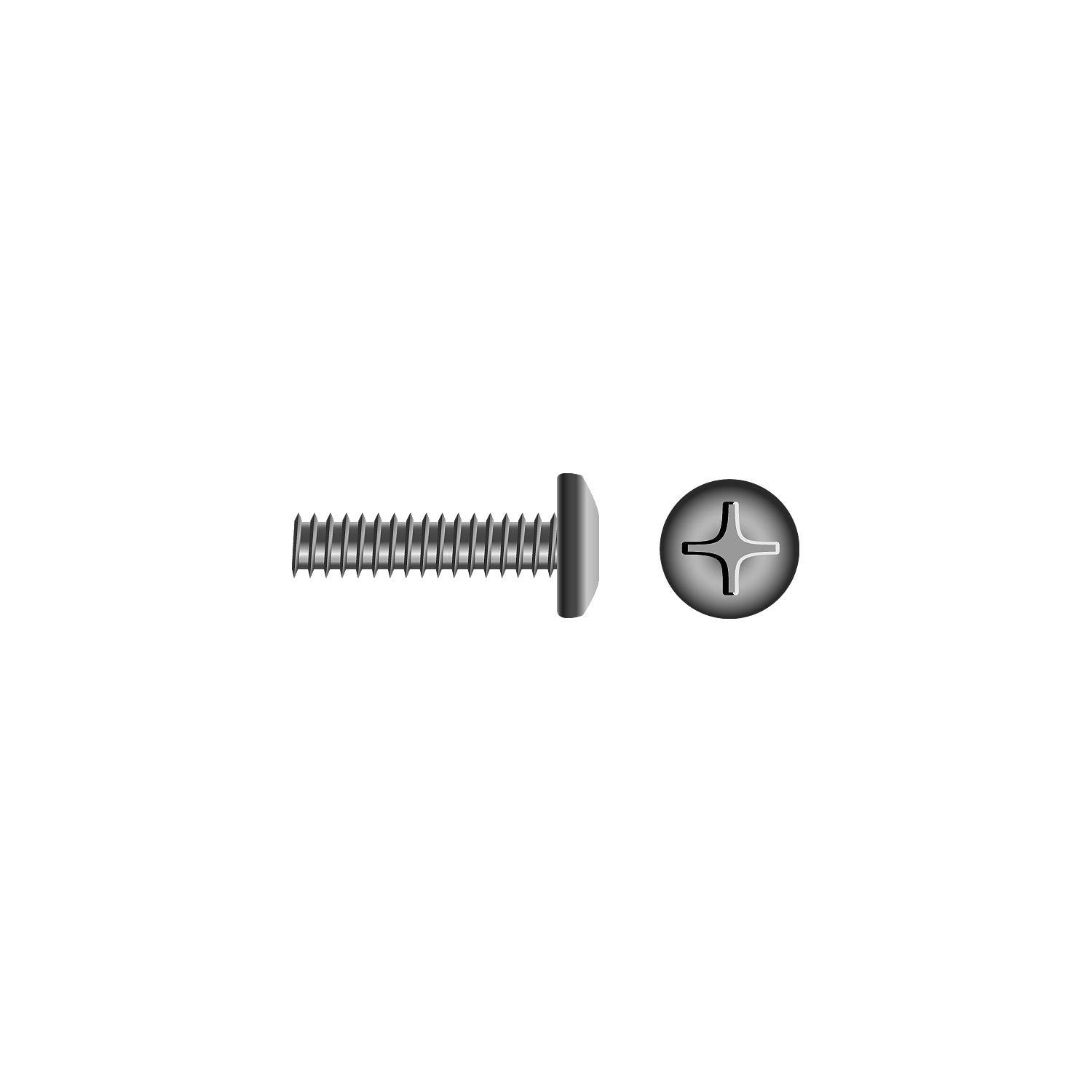 Seachoice MP0812SC Stainless Steel Phillips Machine Screw Pan Head