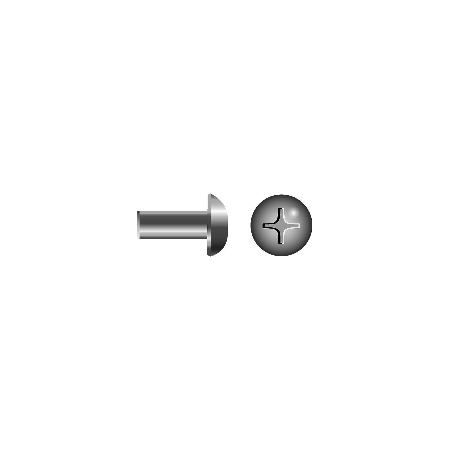 Seachoice SC2963 18-8 SS Phillips Barrel Nuts w/ Truss Head, 1/4-20 X 5/8 In., Pack of 25