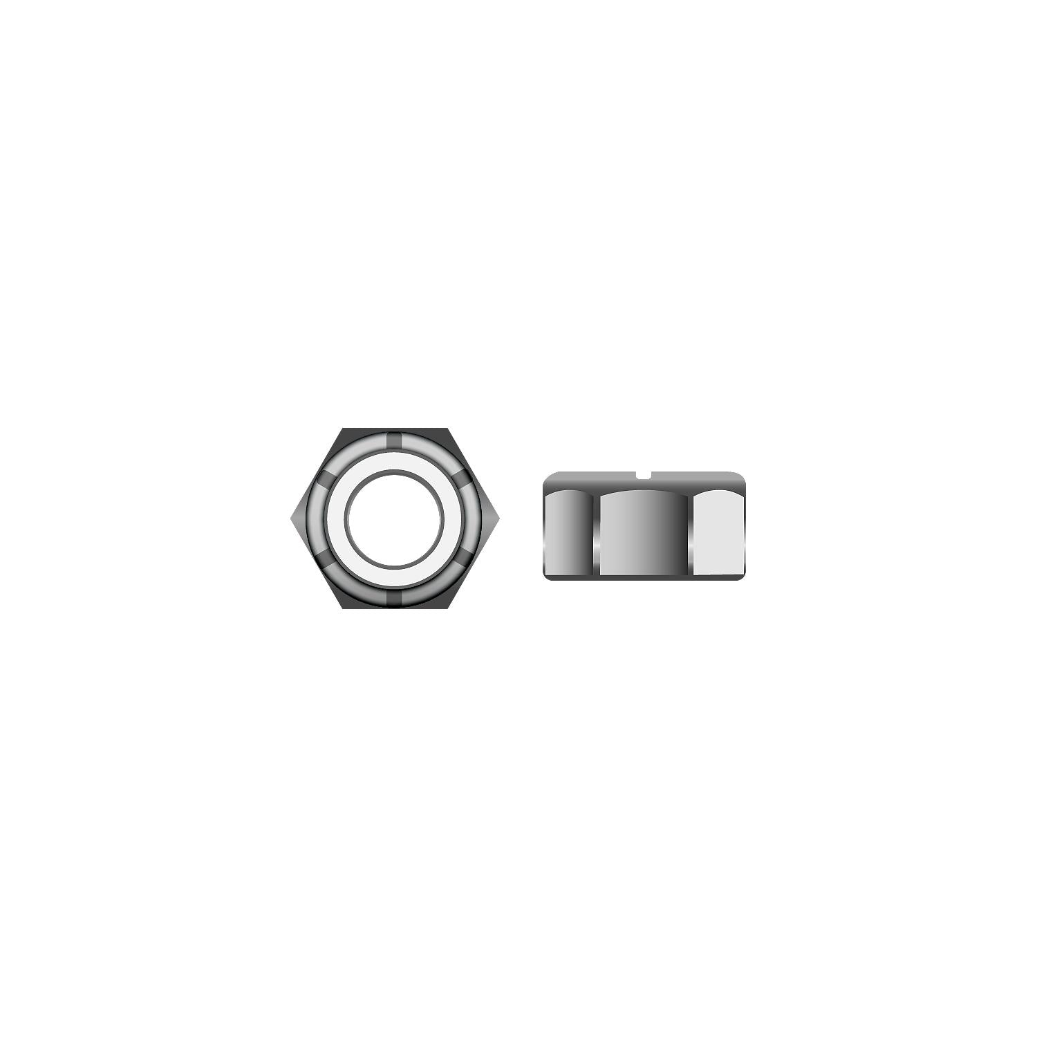 Seachoice SC4722 Nylon Insert Locknut Stainless M4-.7