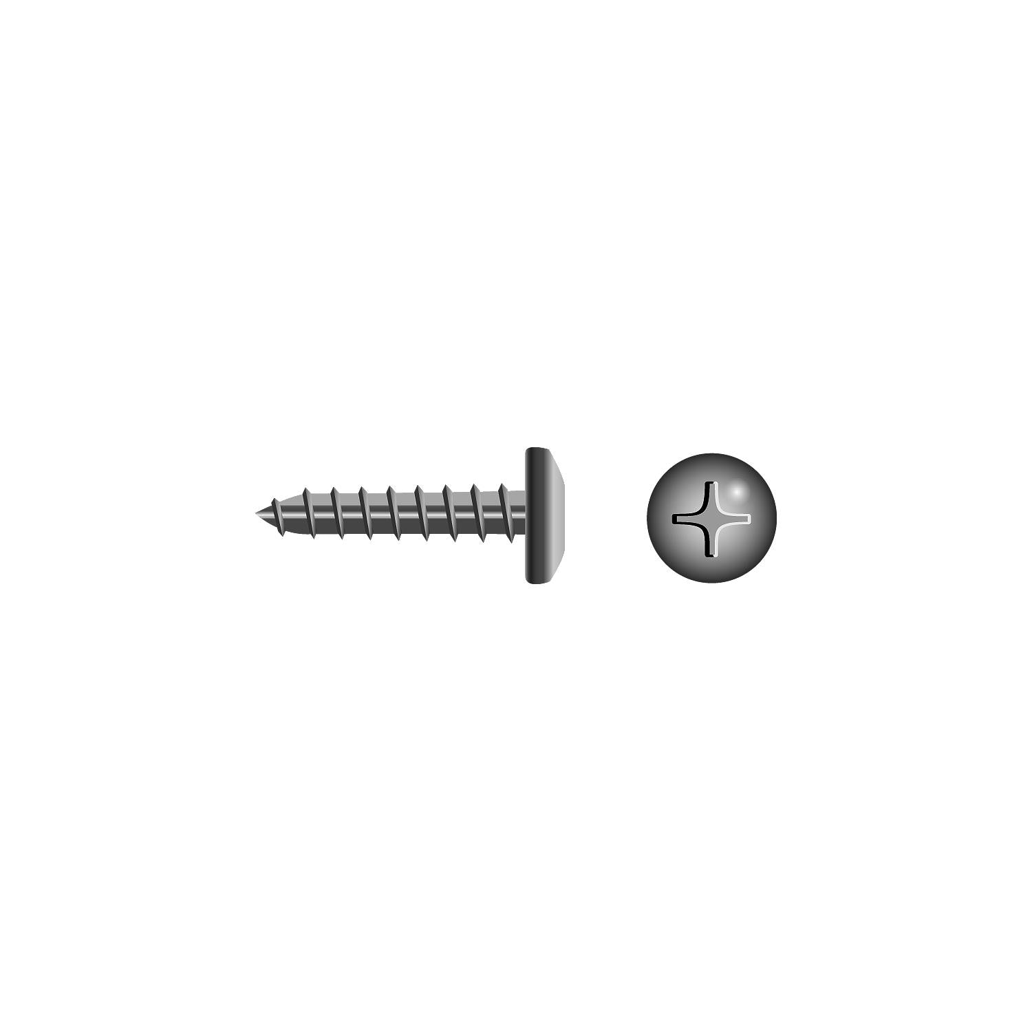 Seachoice 59589 Stainless Steel Phillips Tapping Screw - Pan Head