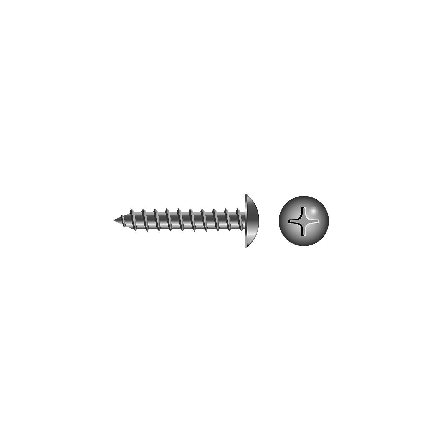 Seachoice SC0657 Phillips Tapping Screw Truss Head #6 x 1/2"