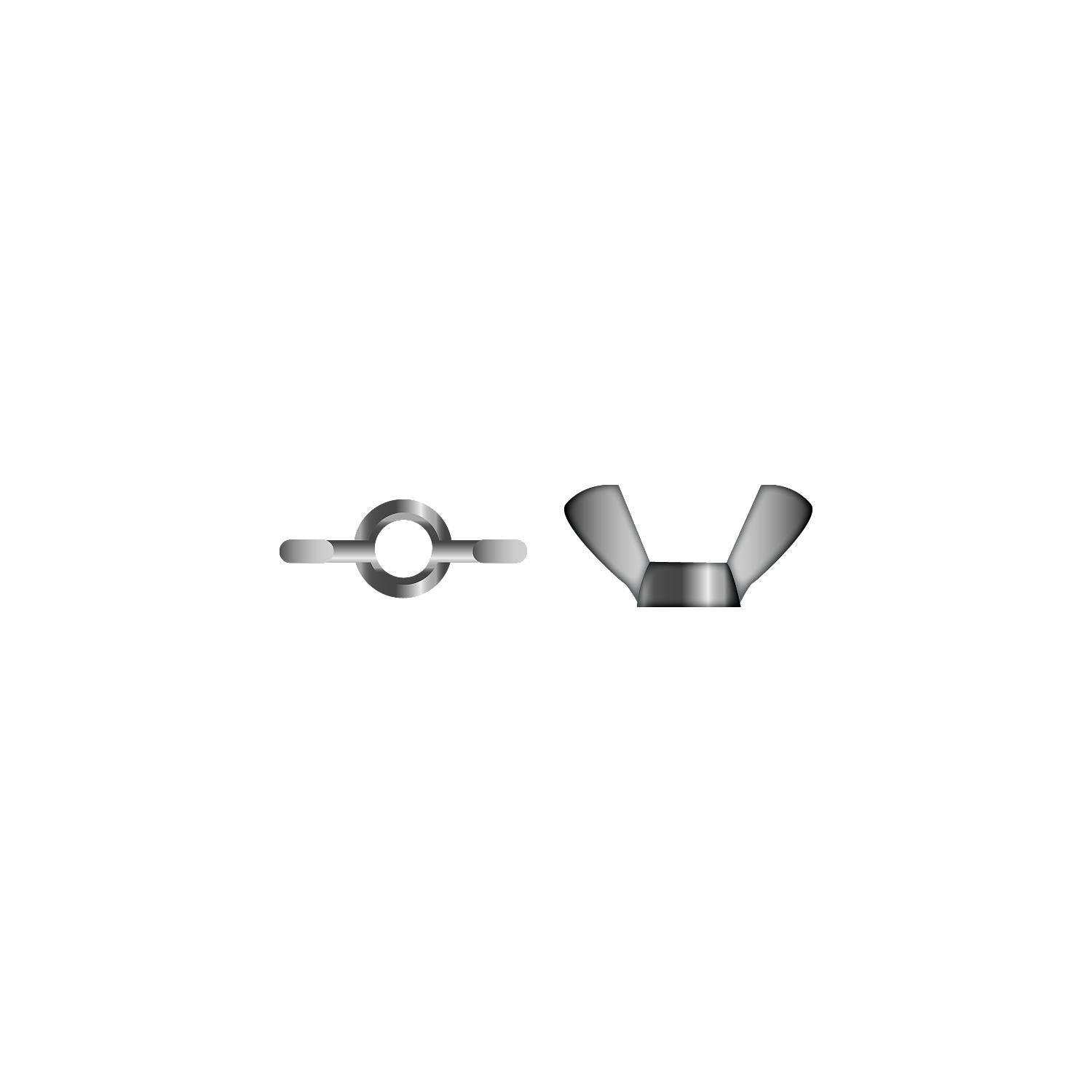 Seachoice SC1373 18-8 Stainless Steel Wing Nuts, 5/16-18 Size, Pack of 50