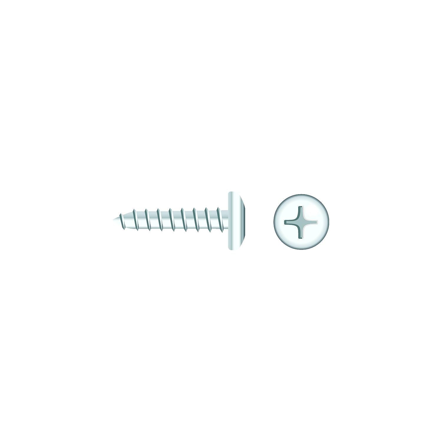 Seachoice SC539CH 01813 Chrome Plated SS Phillips Tapping Screw Pan Head, #8 x 5/8"