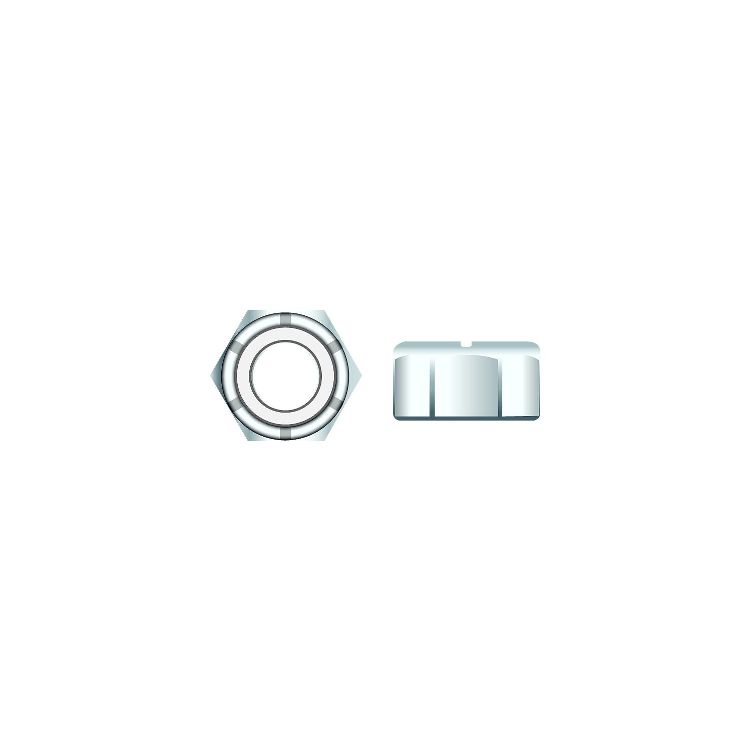 Seachoice SC1331CH 01781 Nylon Insert Chrome Plated SS Locknut, 8-32