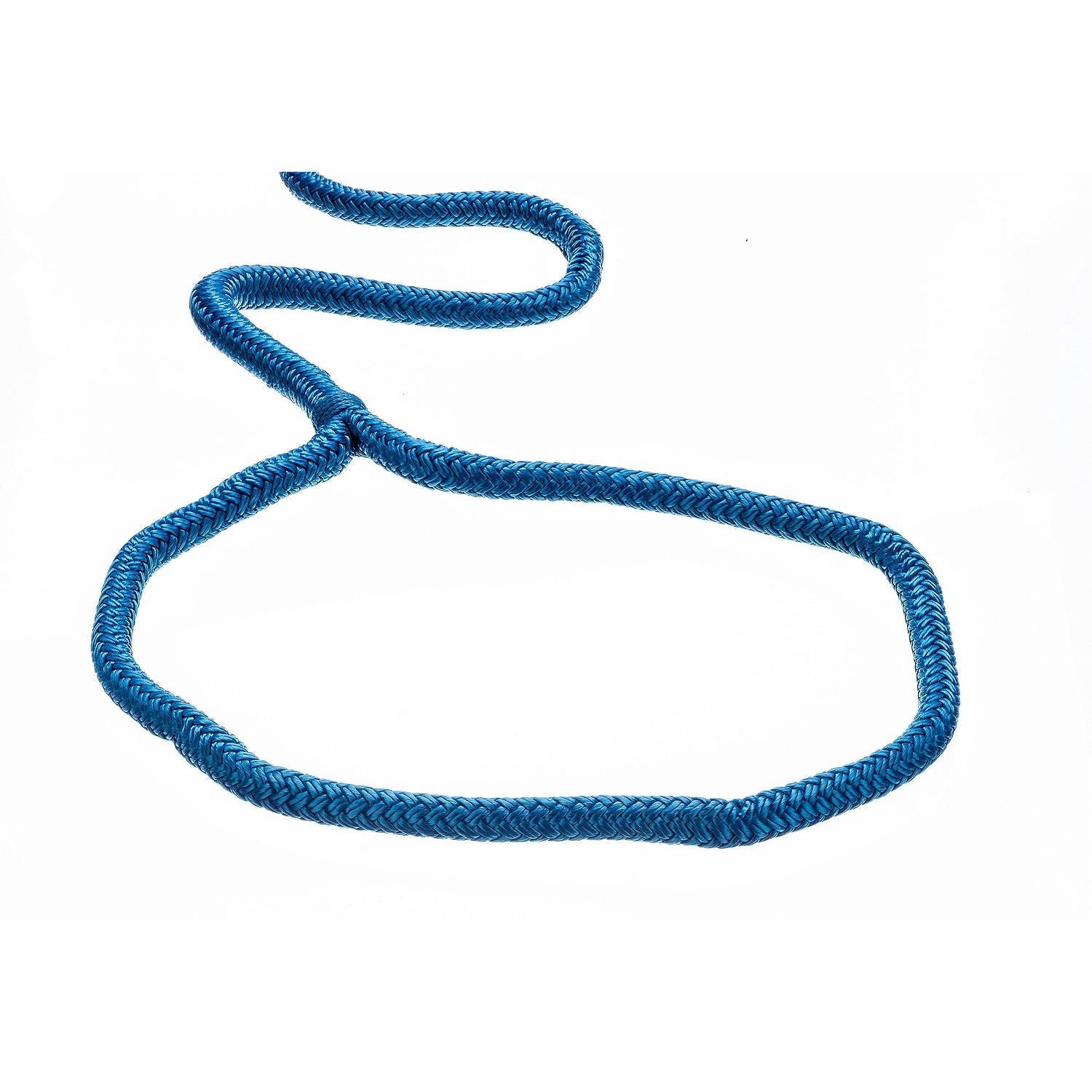 Seachoice Double-Braid Nylon Dock Line w/ Eye Splice, Pre-Shrunk, Heat Stabilized, 1/2 In. X 25 Ft., Blue