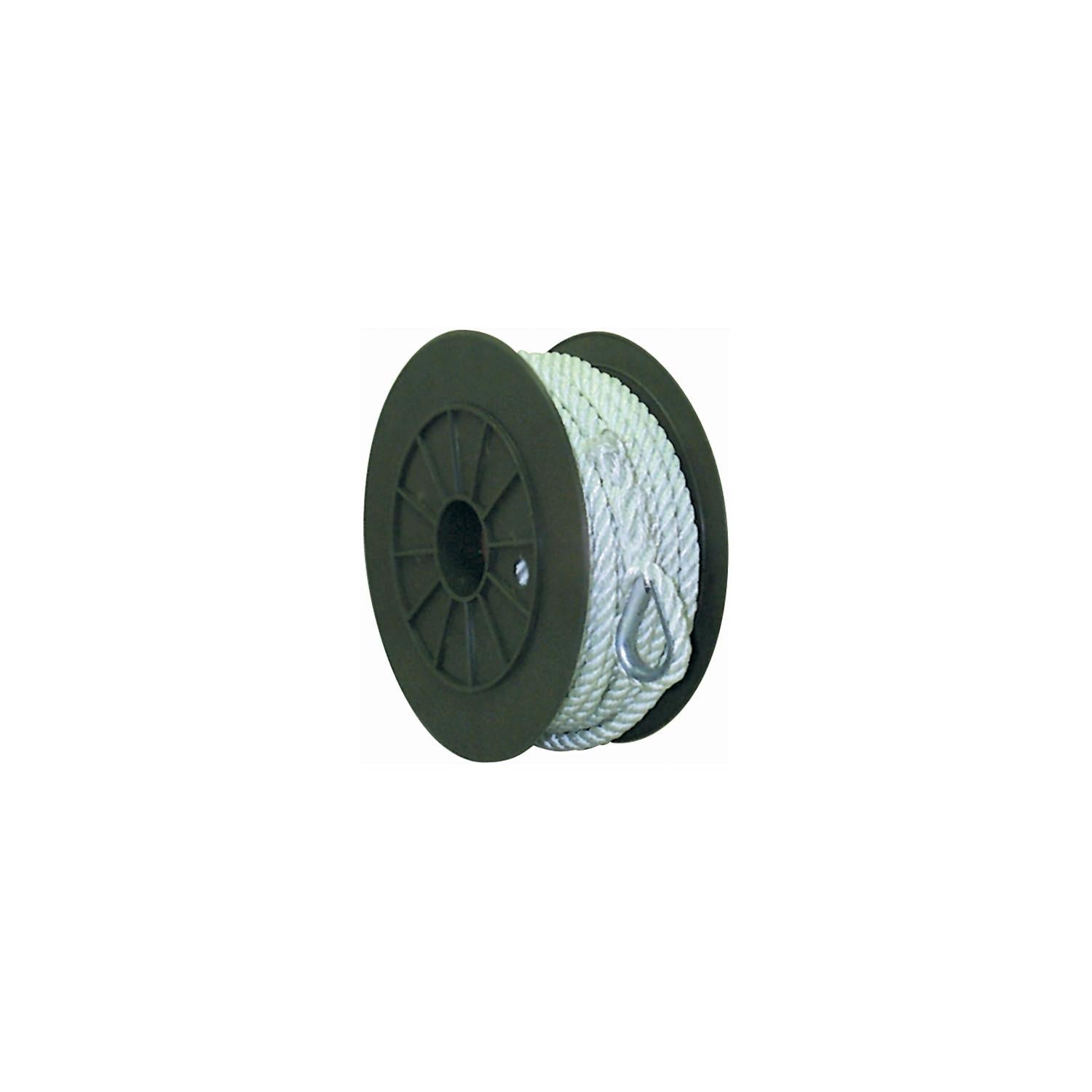 Seachoice 40731 3-Strand Twisted Nylon Anchor Line White, 1/2" x 100'