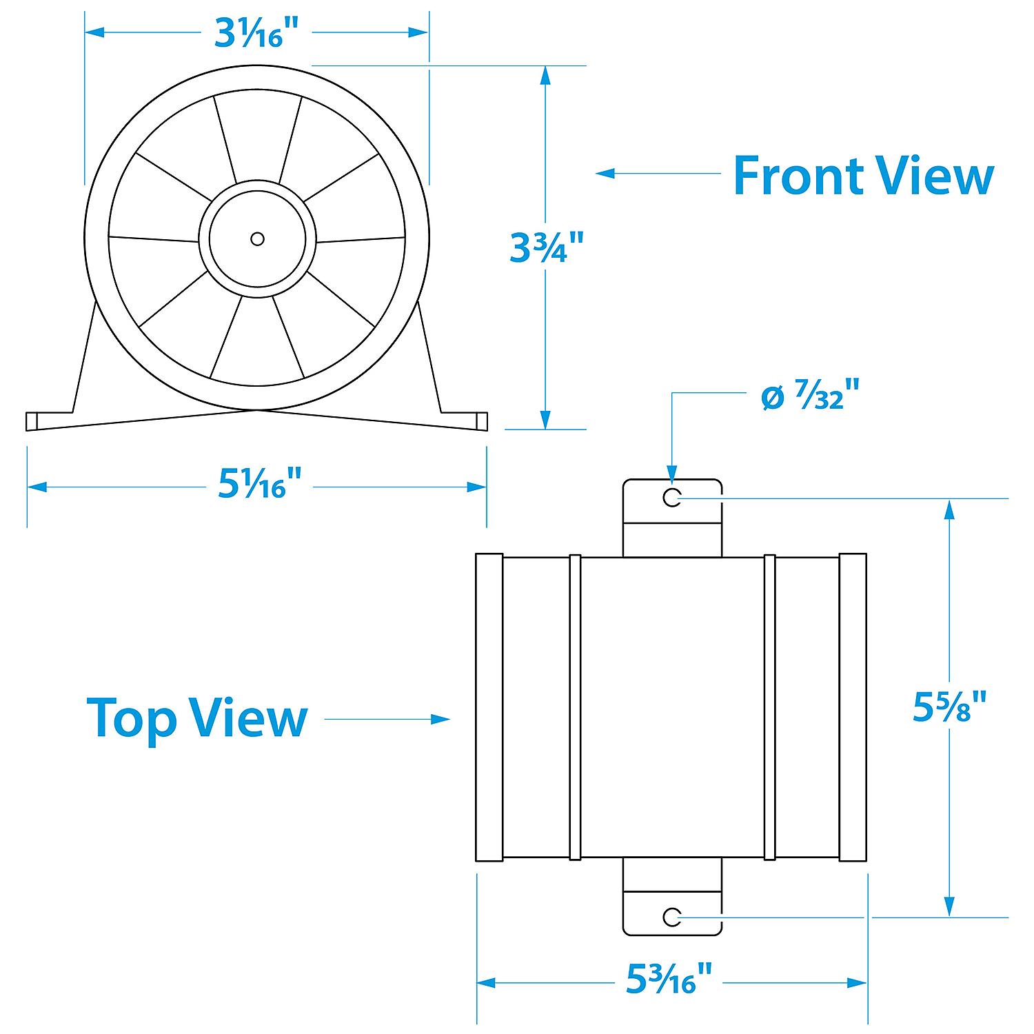 Seachoice 41871 In-Line Bilge Blower 3"