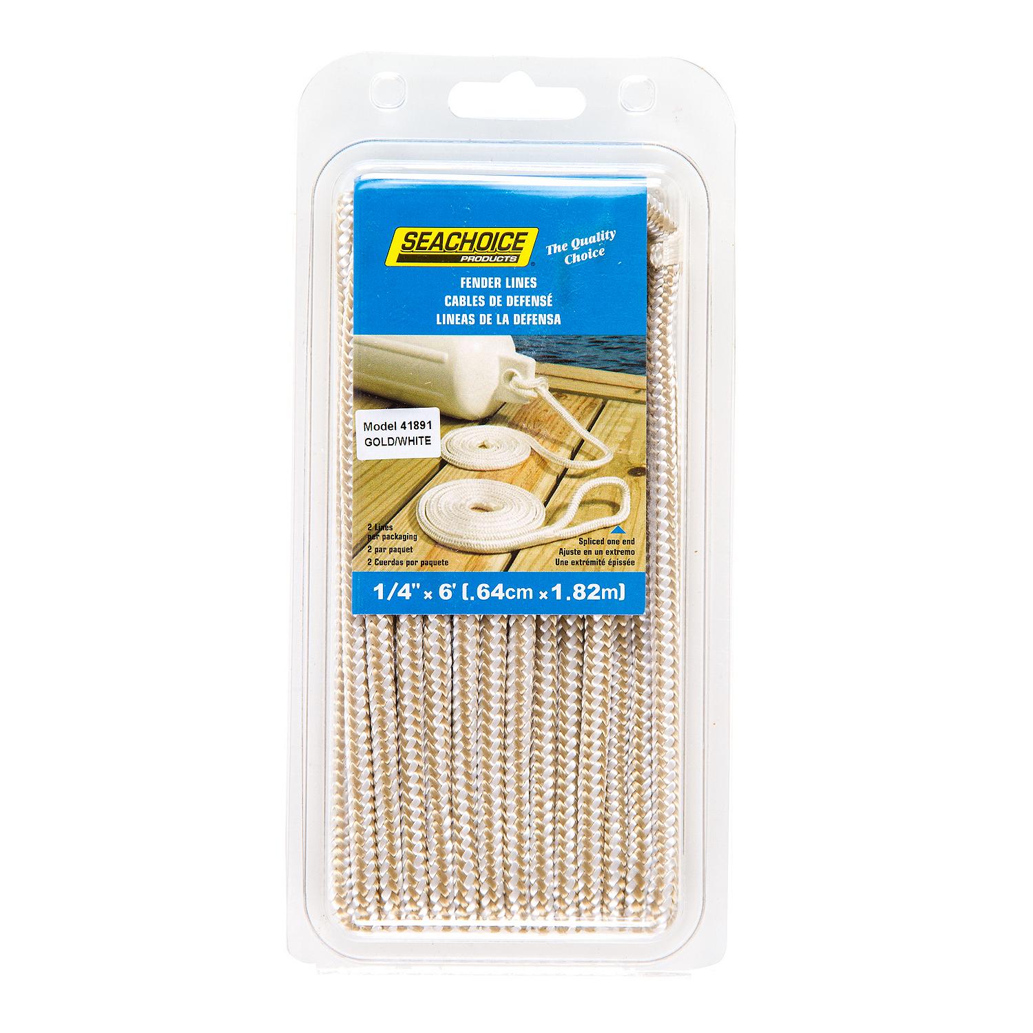 Seachoice Double Braided Nylon Fender Line (2 Per Pack)