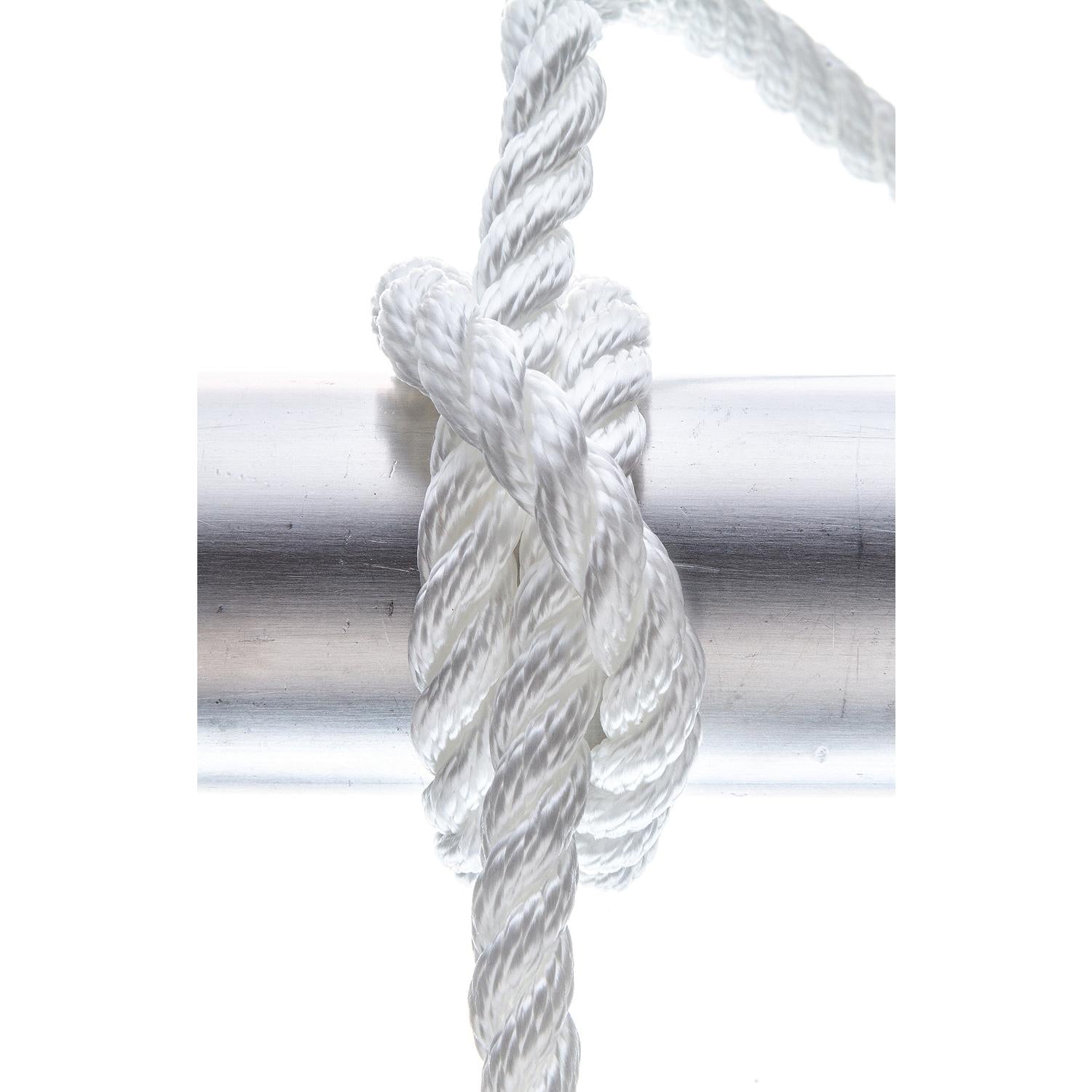 Seachoice 42501 3-Strand Twisted Nylon Dock Line, White, 3/8" x 10'