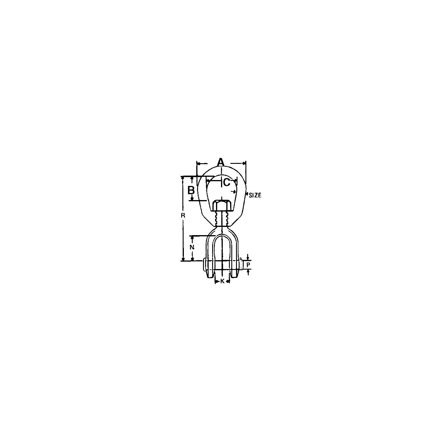 Seachoice Hot Dip Galvanized Swivel